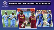 Highest Partnership by Wicket in ODI Cricket World Cup History
